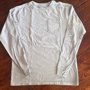Southern point company youth Long Sleeve Pocket Tee - Light Gray
